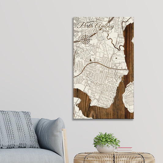 Perth Amboy, New Jersey Street Map