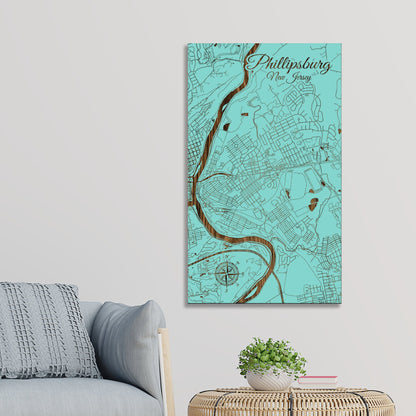 Phillipsburg, New Jersey Street Map