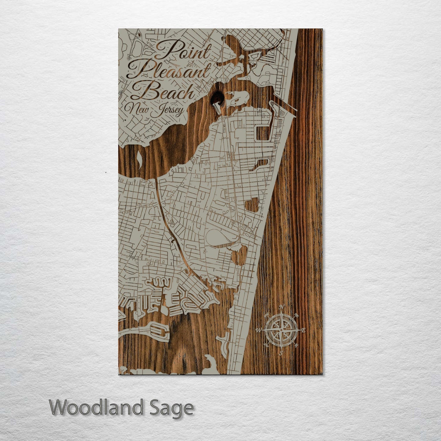 Point Pleasant Beach, New Jersey Street Map