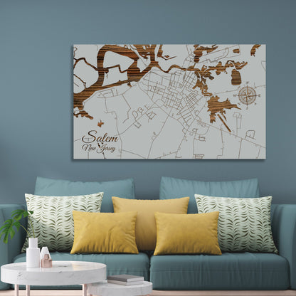 Salem, New Jersey Street Map