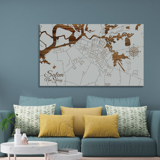 Salem, New Jersey Street Map