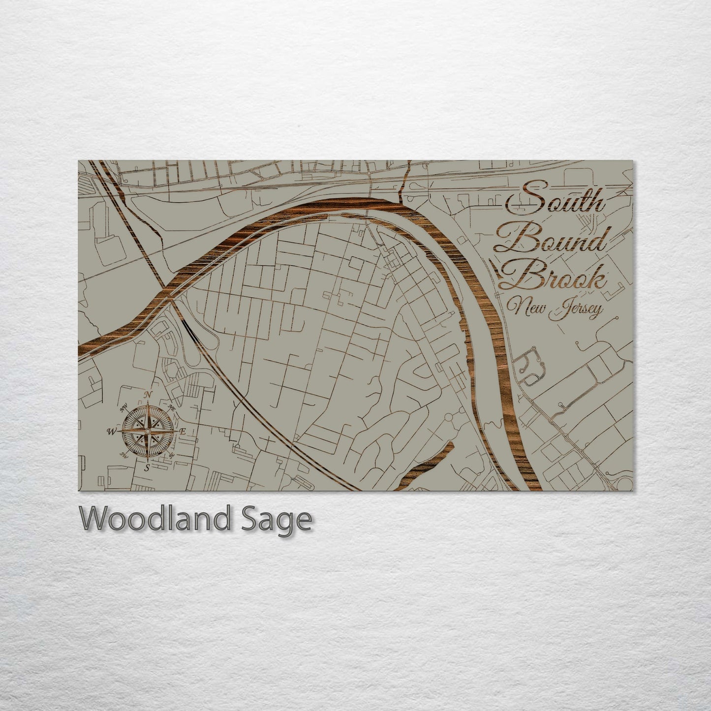 South Bound Brook, New Jersey Street Map