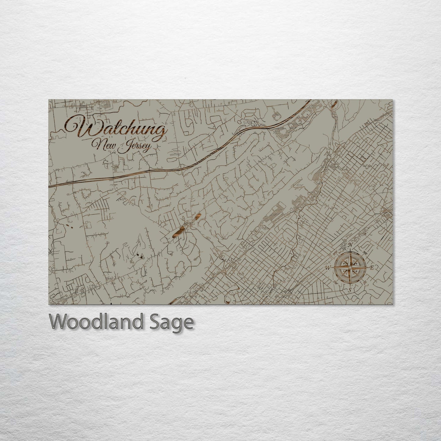 Watchung, New Jersey Street Map