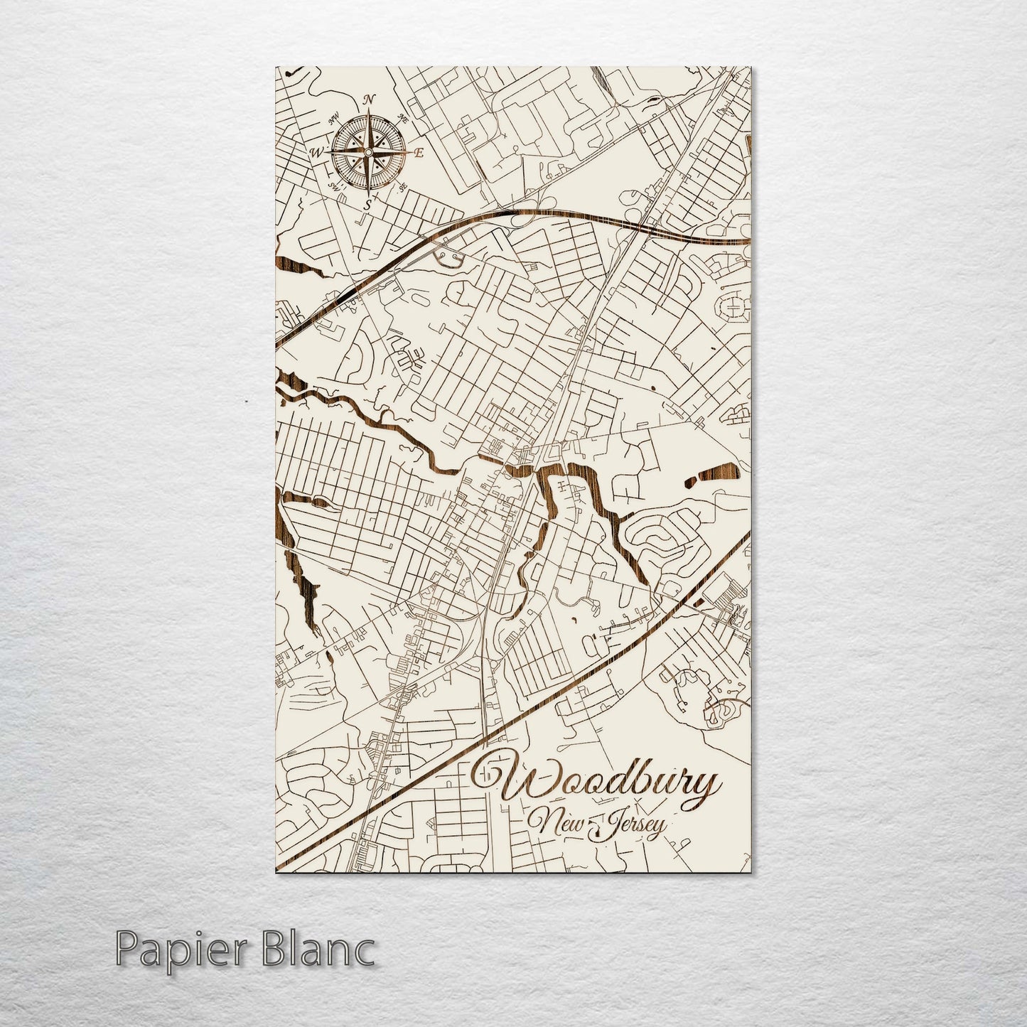Woodbury, New Jersey Street Map