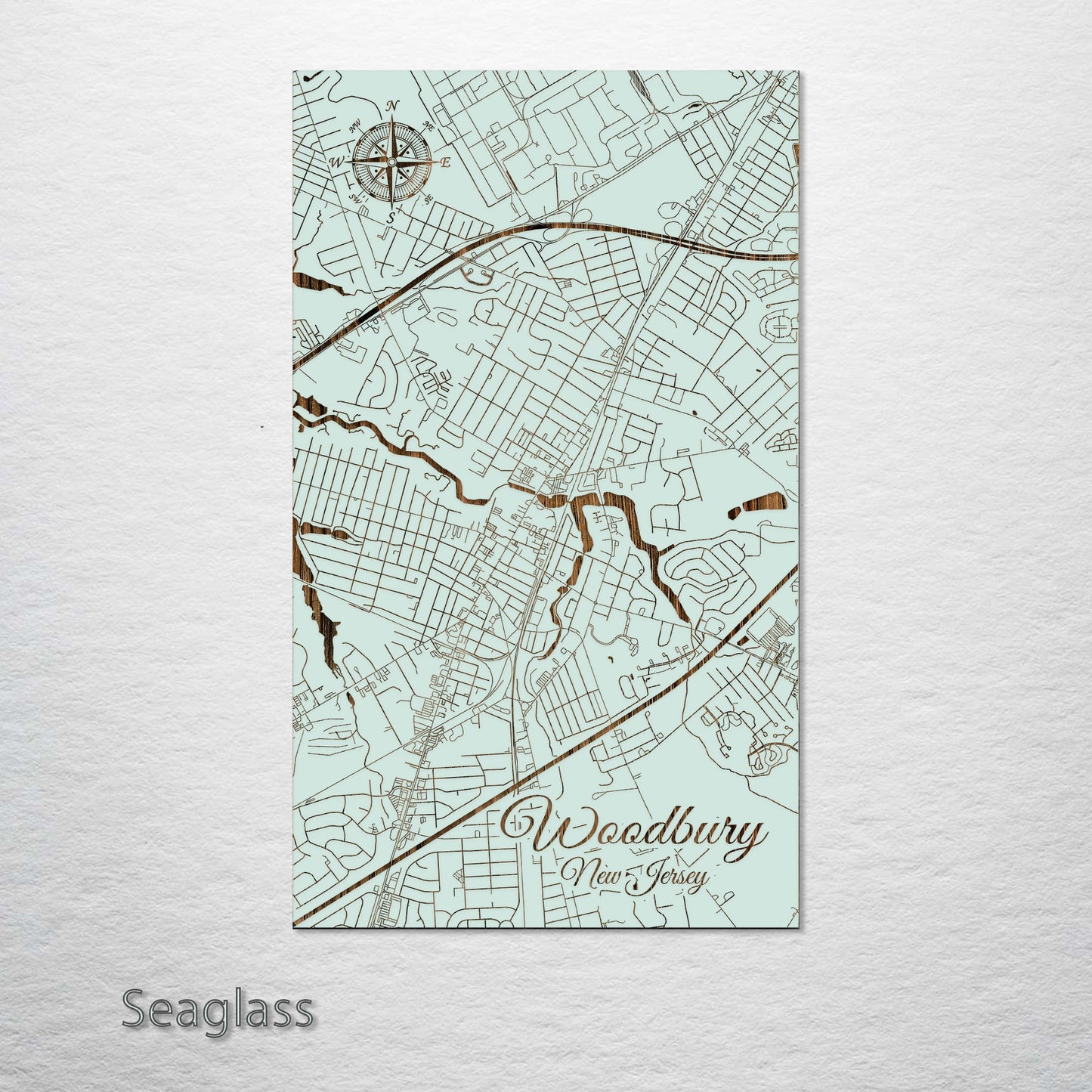 Woodbury, New Jersey Street Map