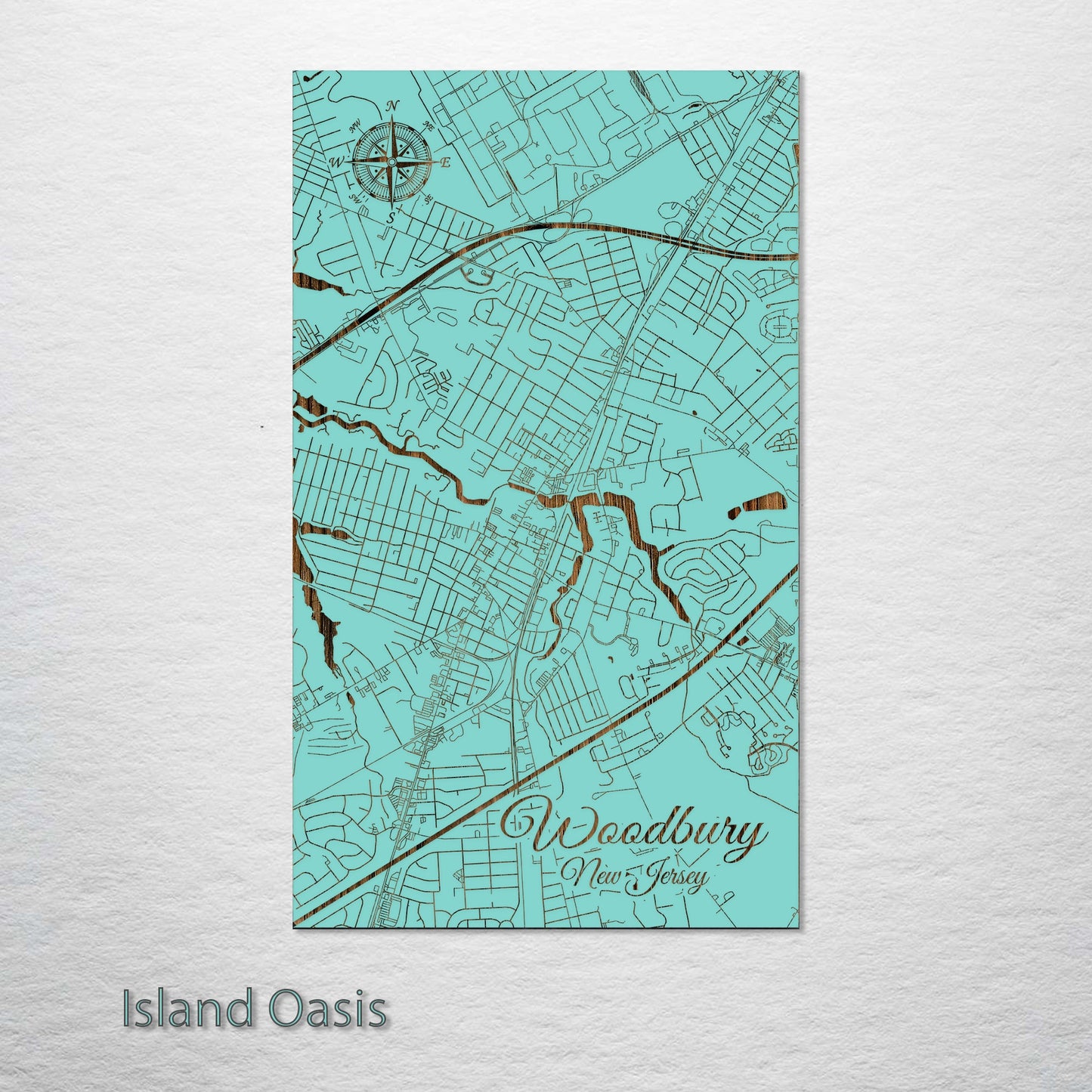 Woodbury, New Jersey Street Map