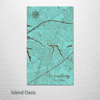 Woodbury, New Jersey Street Map