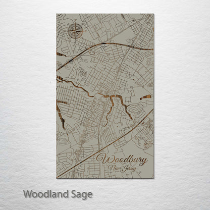 Woodbury, New Jersey Street Map