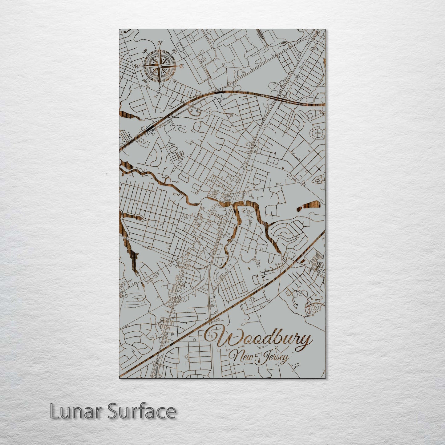 Woodbury, New Jersey Street Map