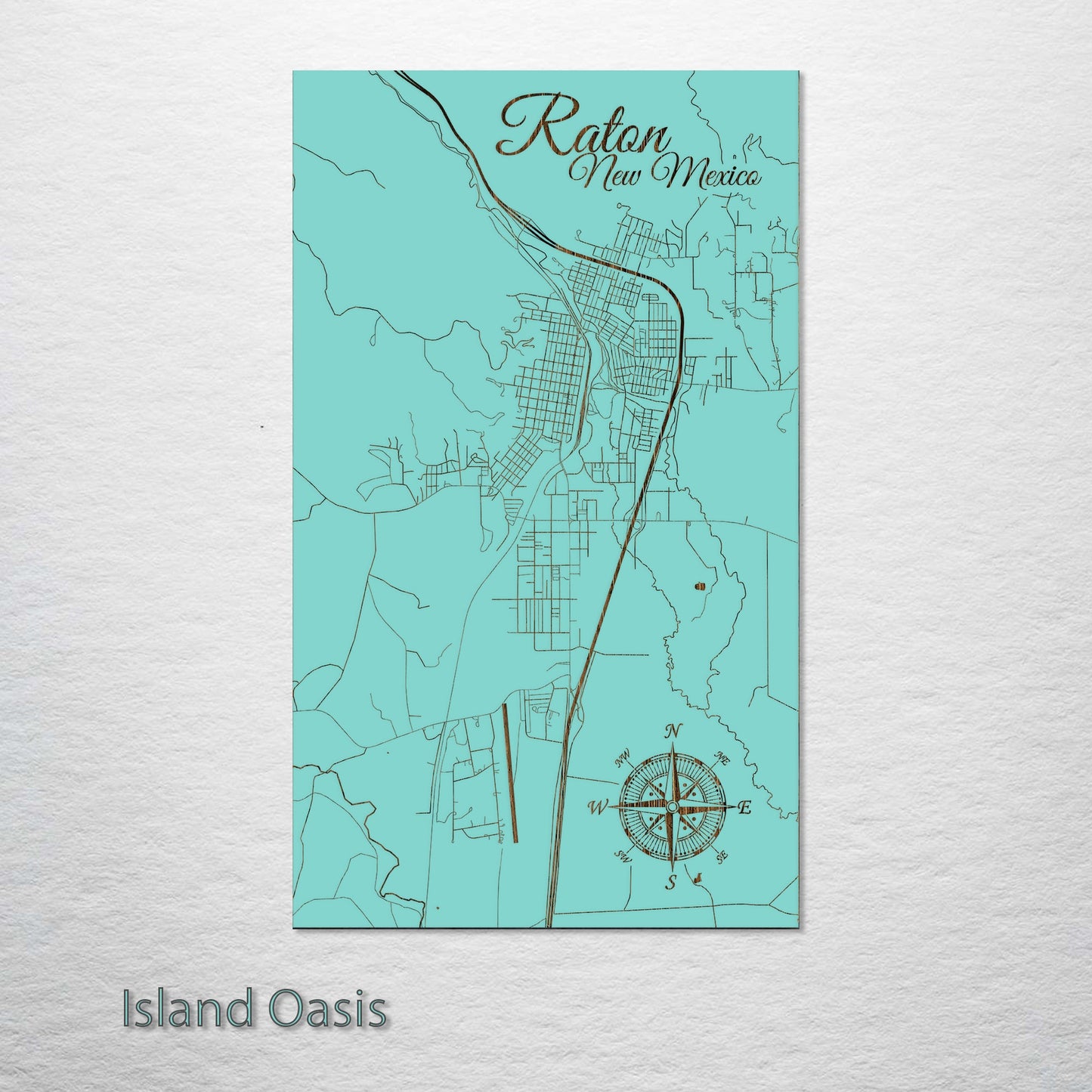 Raton, New Mexico Street Map