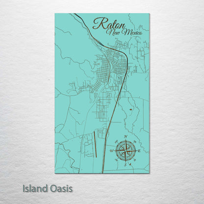 Raton, New Mexico Street Map