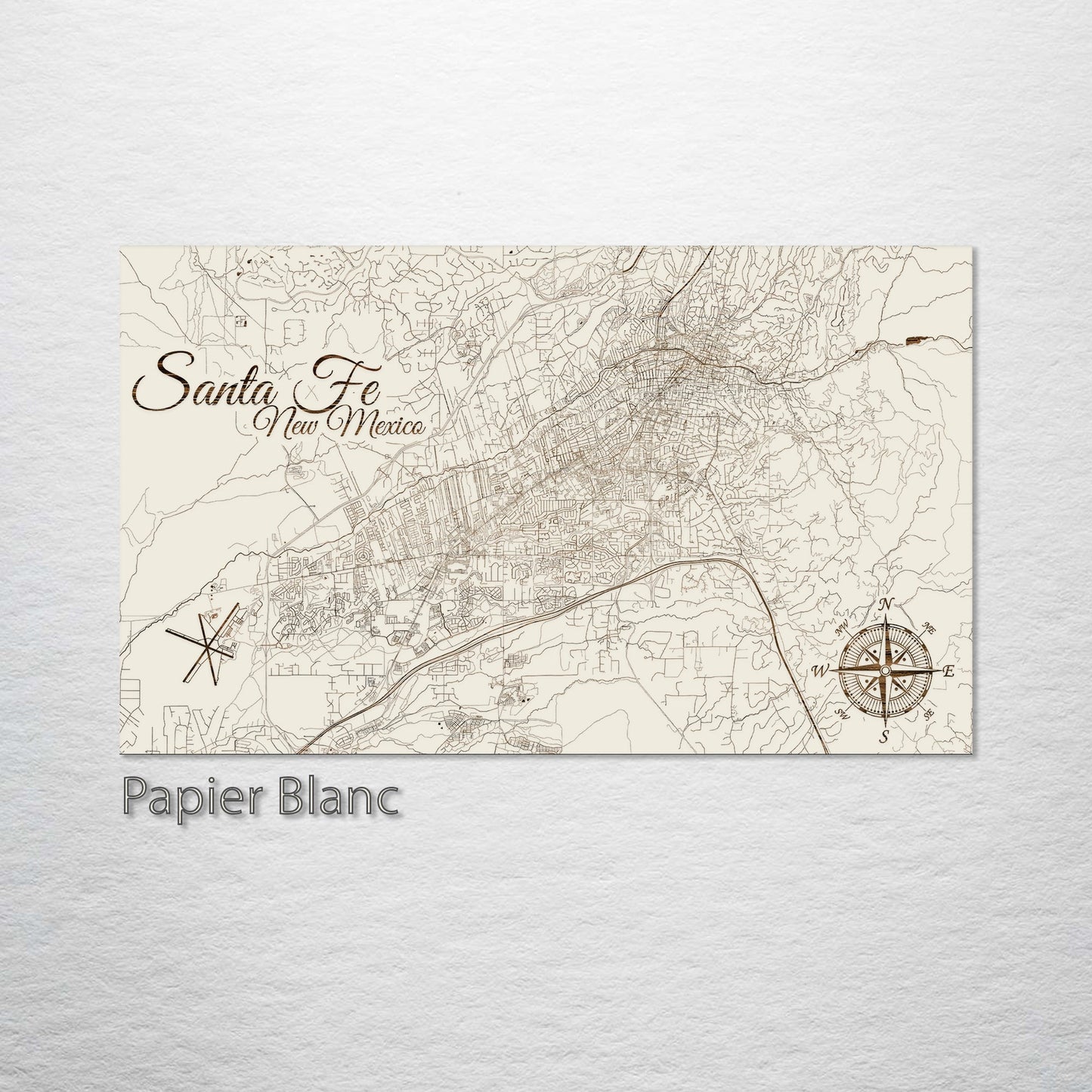 Santa Fe, New Mexico Street Map