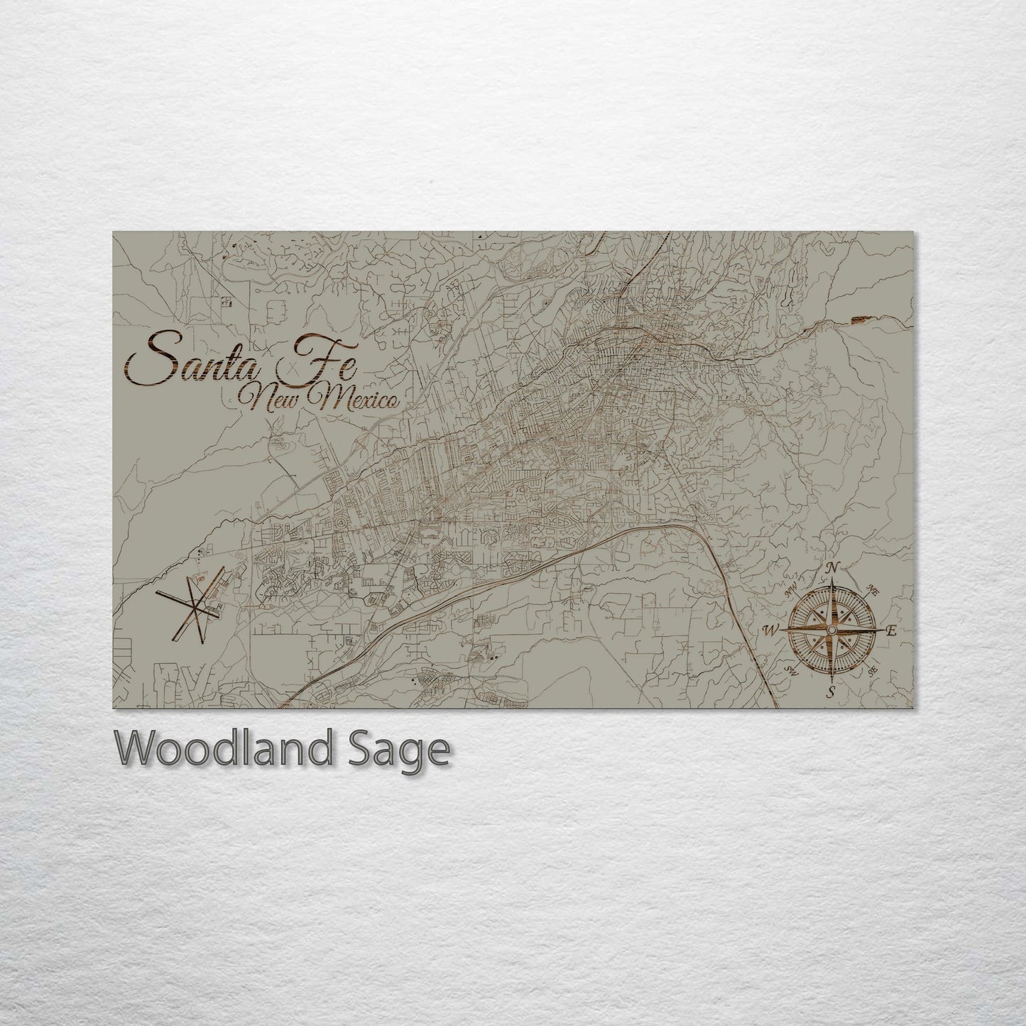 Santa Fe, New Mexico Street Map