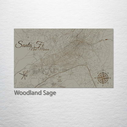 Santa Fe, New Mexico Street Map