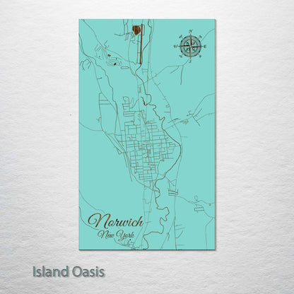 Norwich, New York Street Map