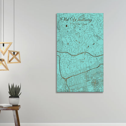 Old Westbury, New York Street Map