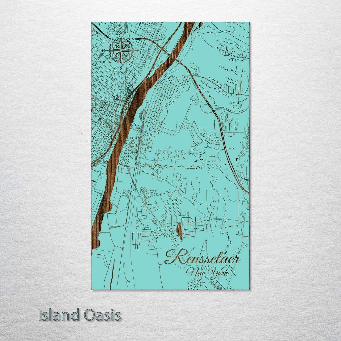 Rensselaer, New York Street Map