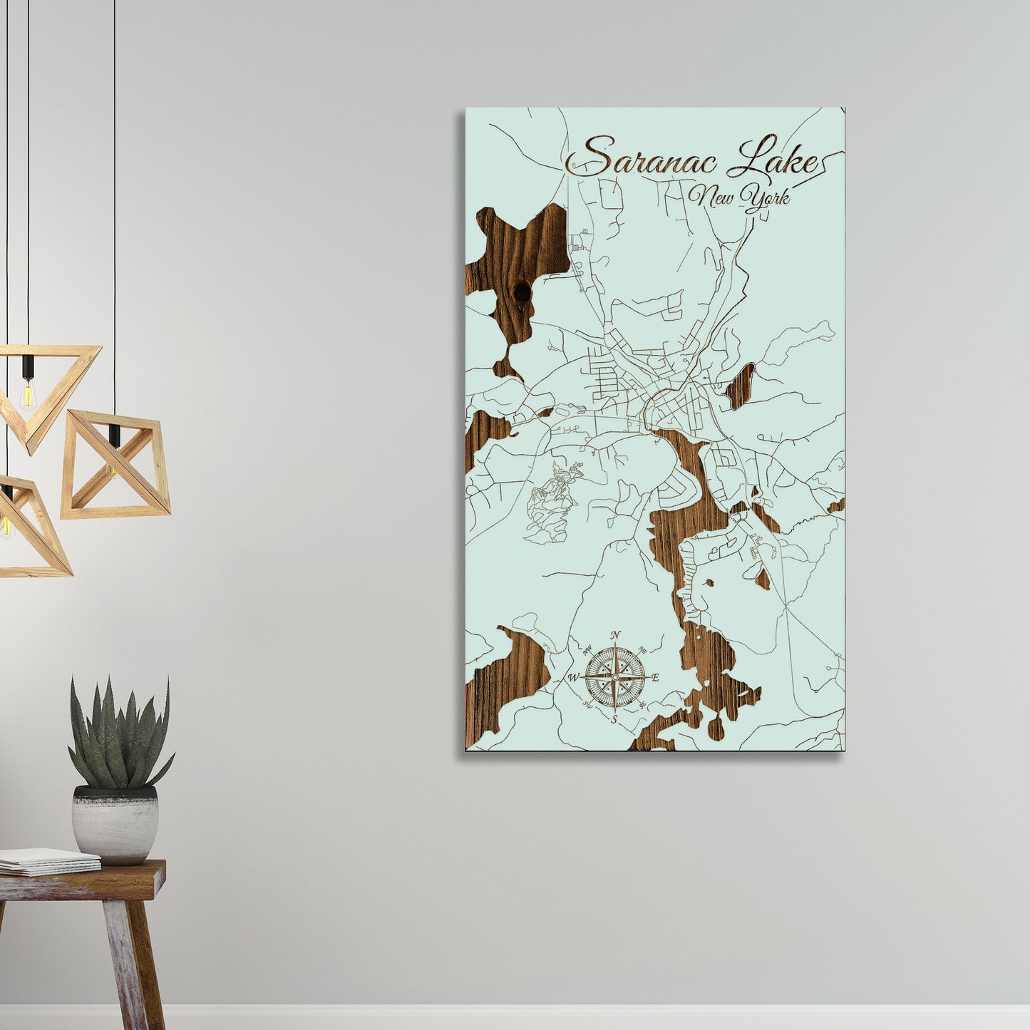 Saranac Lake, New York Street Map