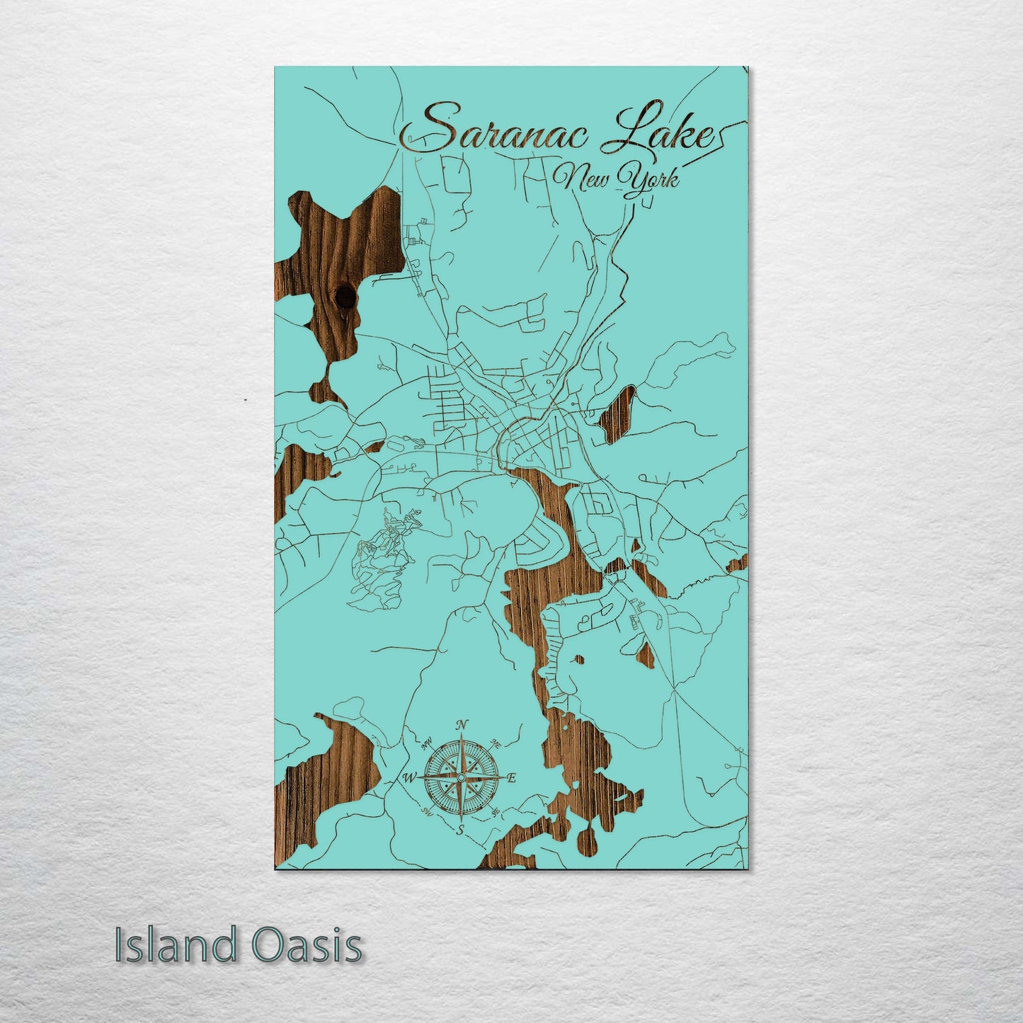 Saranac Lake, New York Street Map