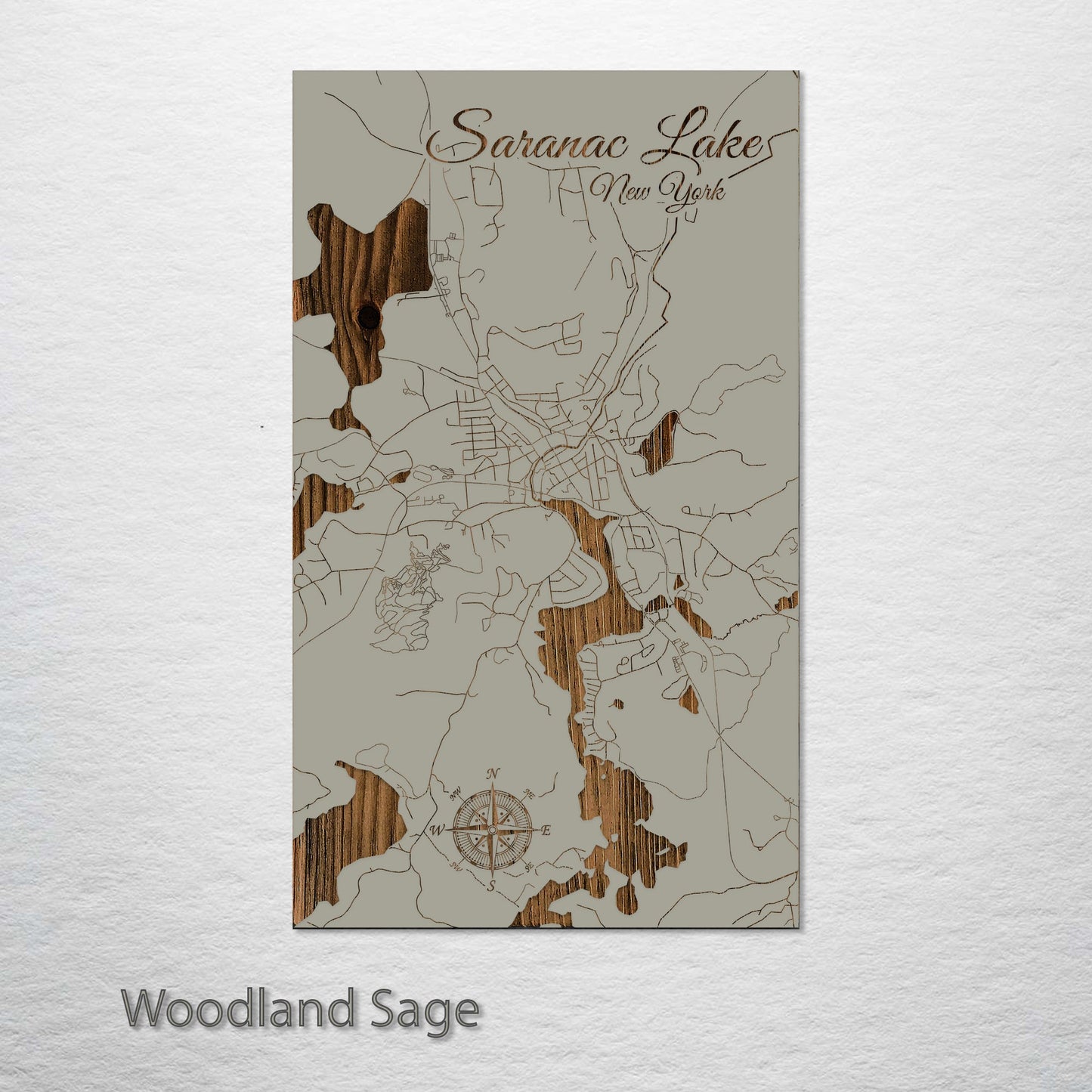 Saranac Lake, New York Street Map