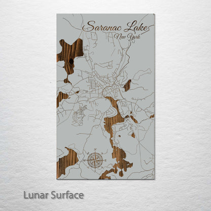 Saranac Lake, New York Street Map