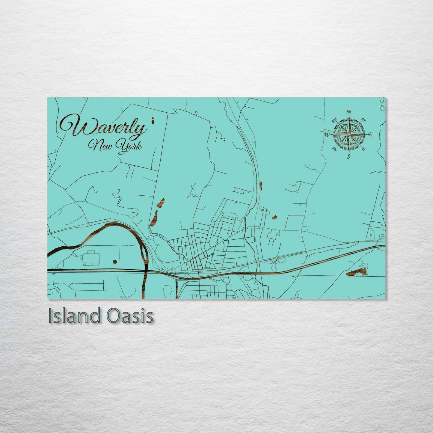 Waverly, New York Street Map