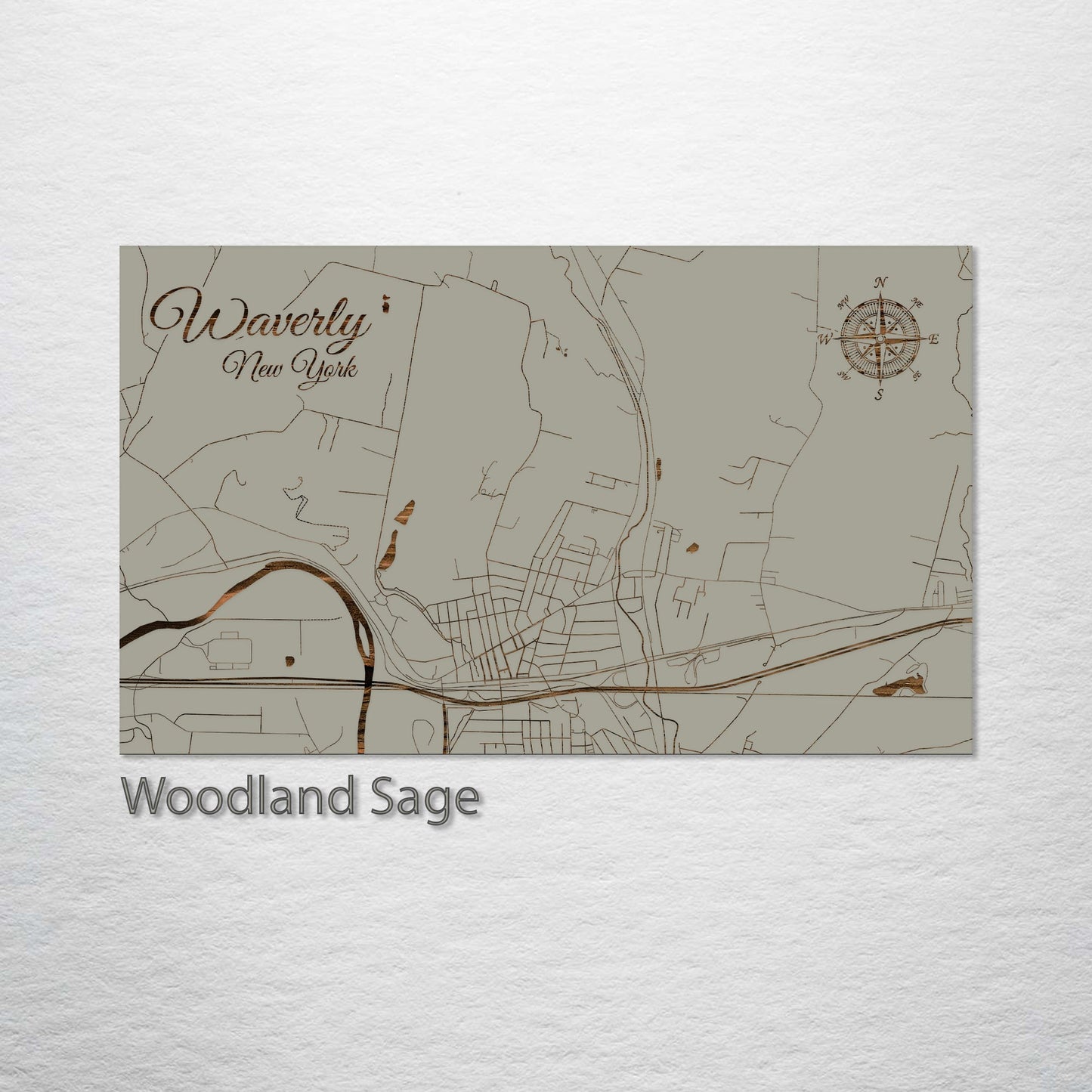 Waverly, New York Street Map