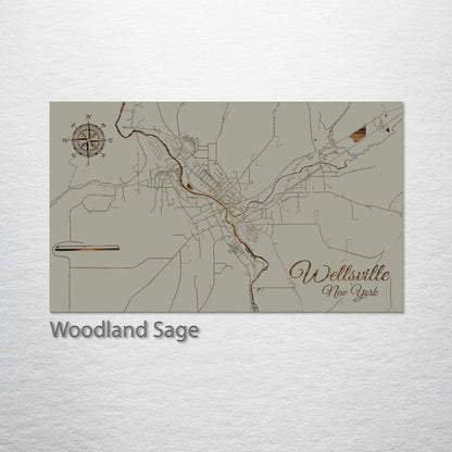 Wellsville, New York Street Map