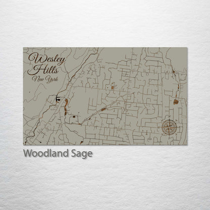 Wesley Hills, New York Street Map