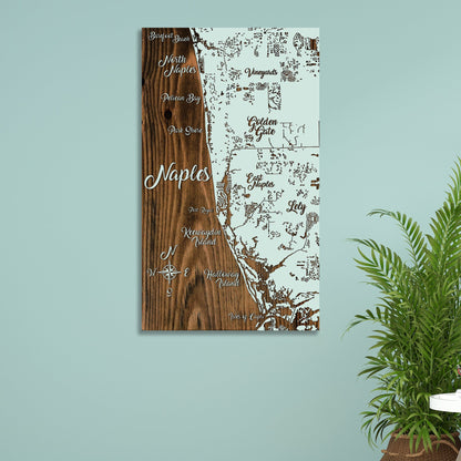Naples, Florida Whimsical Map