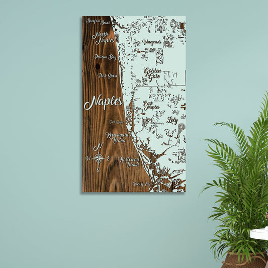 Naples, Florida Whimsical Map