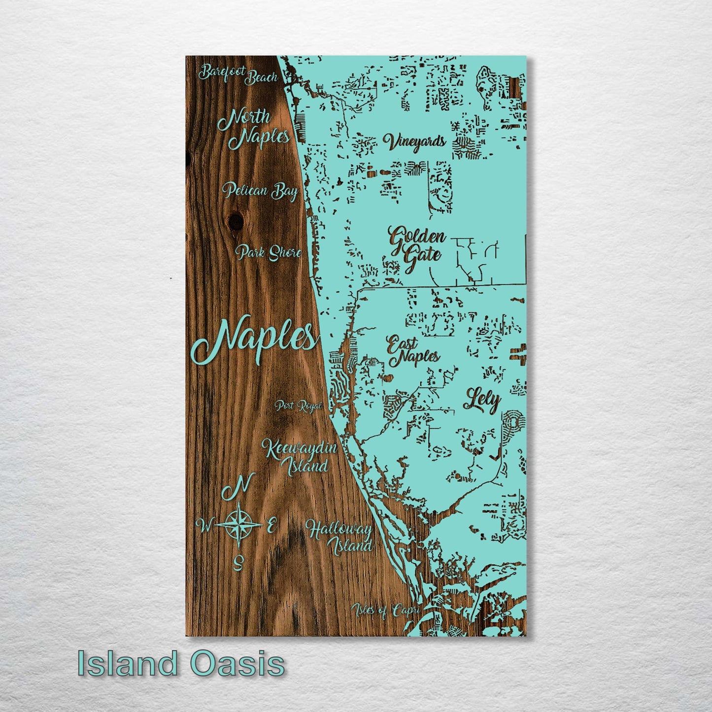 Naples, Florida Whimsical Map