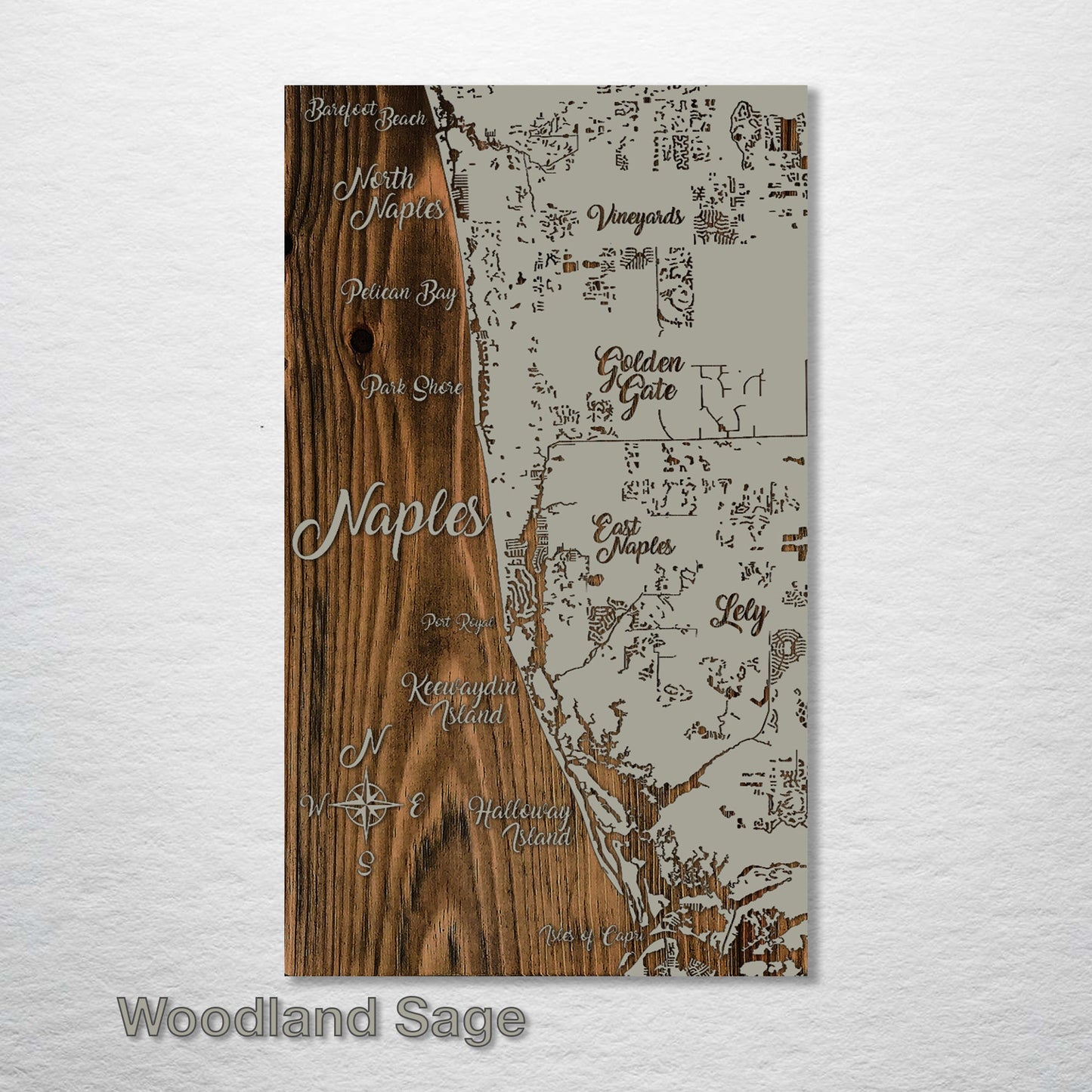 Naples, Florida Whimsical Map