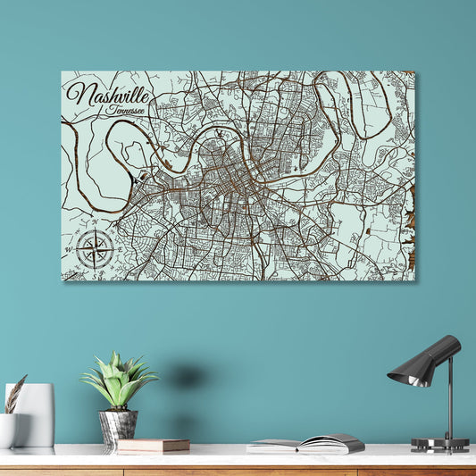 Nashville, Tennessee Street Map