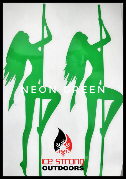 Ice Strong Outdoors - Bad Girl Flasher Stickers (2 Packs) - Various Colors