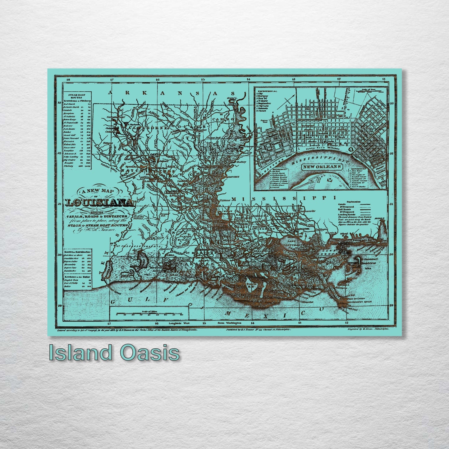 New map of Louisiana 1833