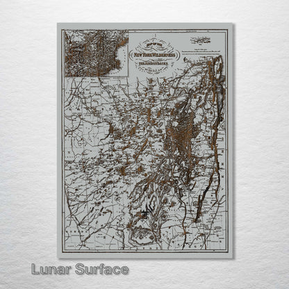 New York Wilderness and the Adirondacks 1879 Map