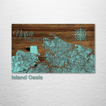 Norfolk, Virginia Street Map