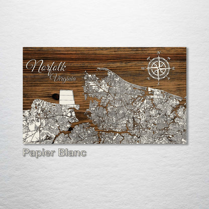 Norfolk, Virginia Street Map