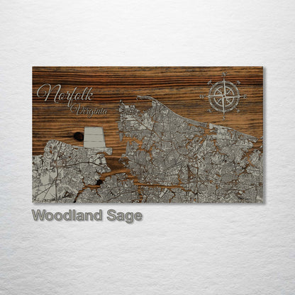 Norfolk, Virginia Street Map