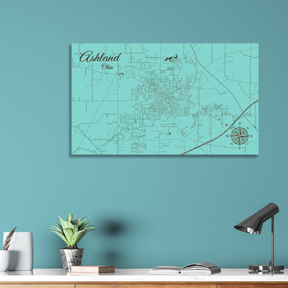 Ashland, Ohio Street Map