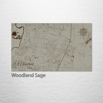 Monroe, Ohio Street Map