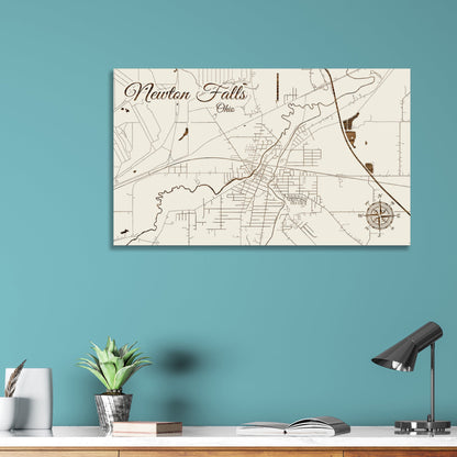 Newton Falls, Ohio Street Map