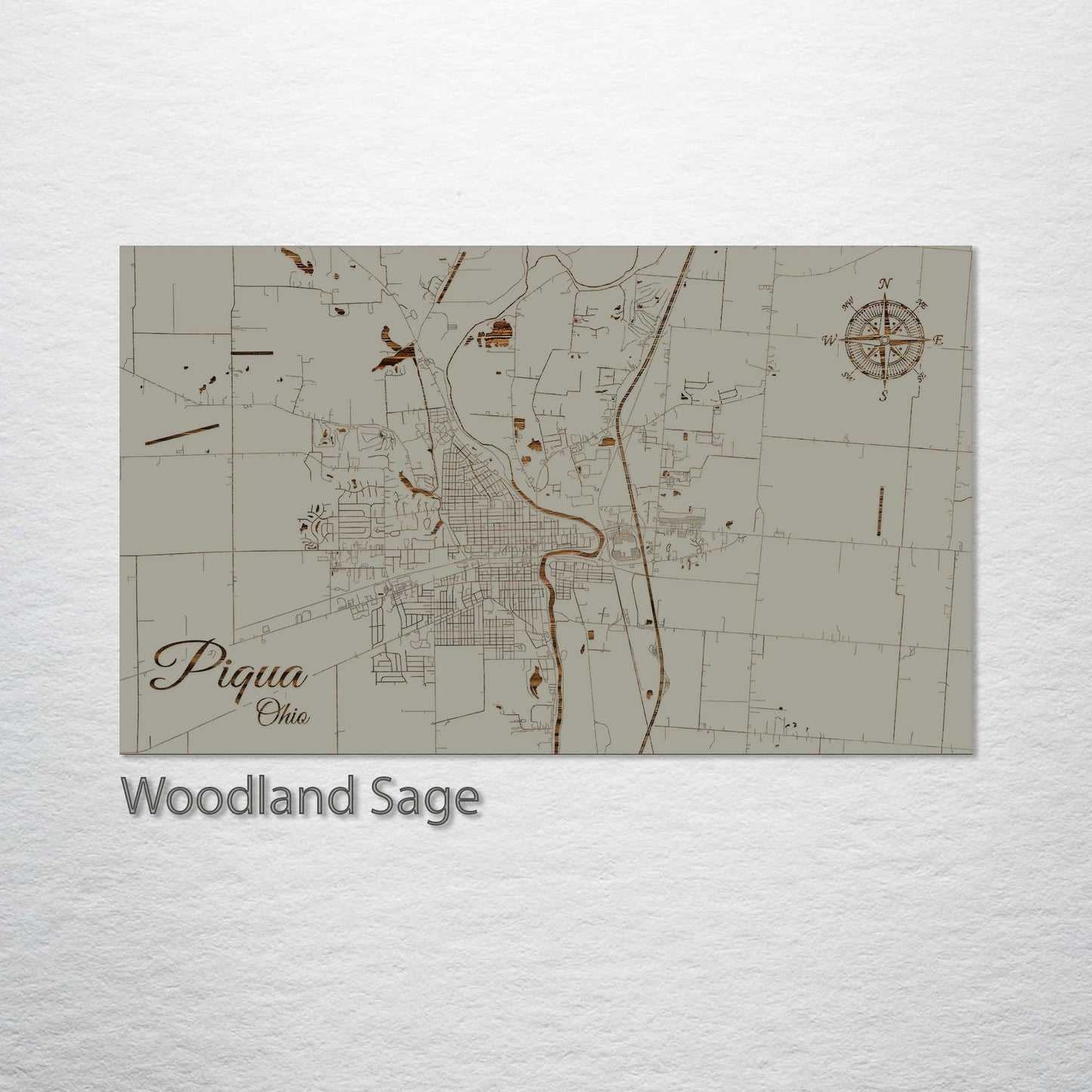 Piqua, Ohio Street Map