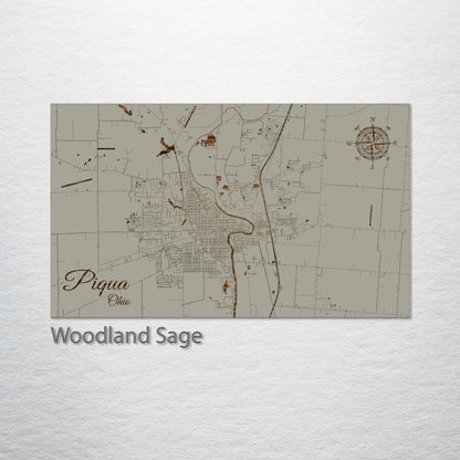 Piqua, Ohio Street Map