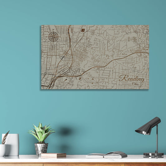 Reading, Ohio Street Map