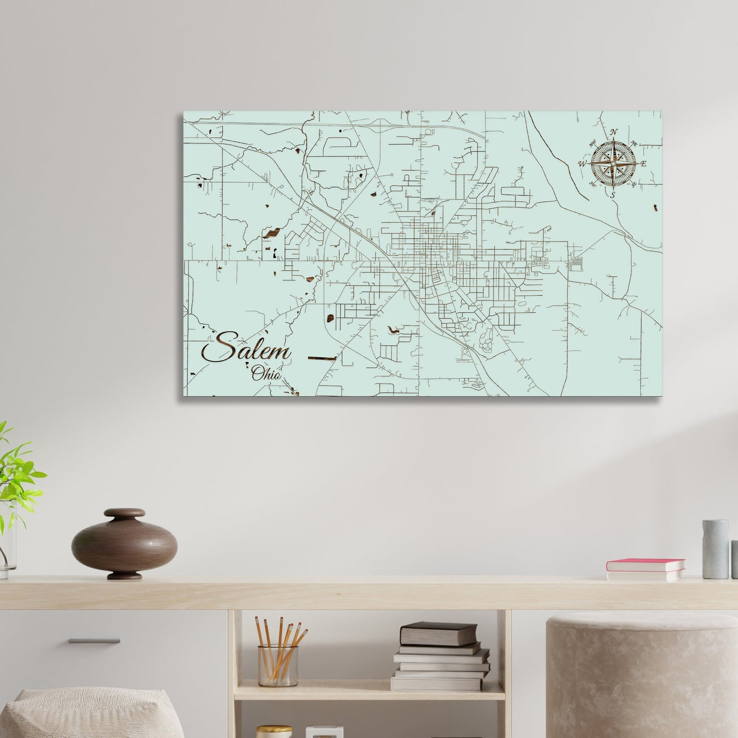 Salem, Ohio Street Map