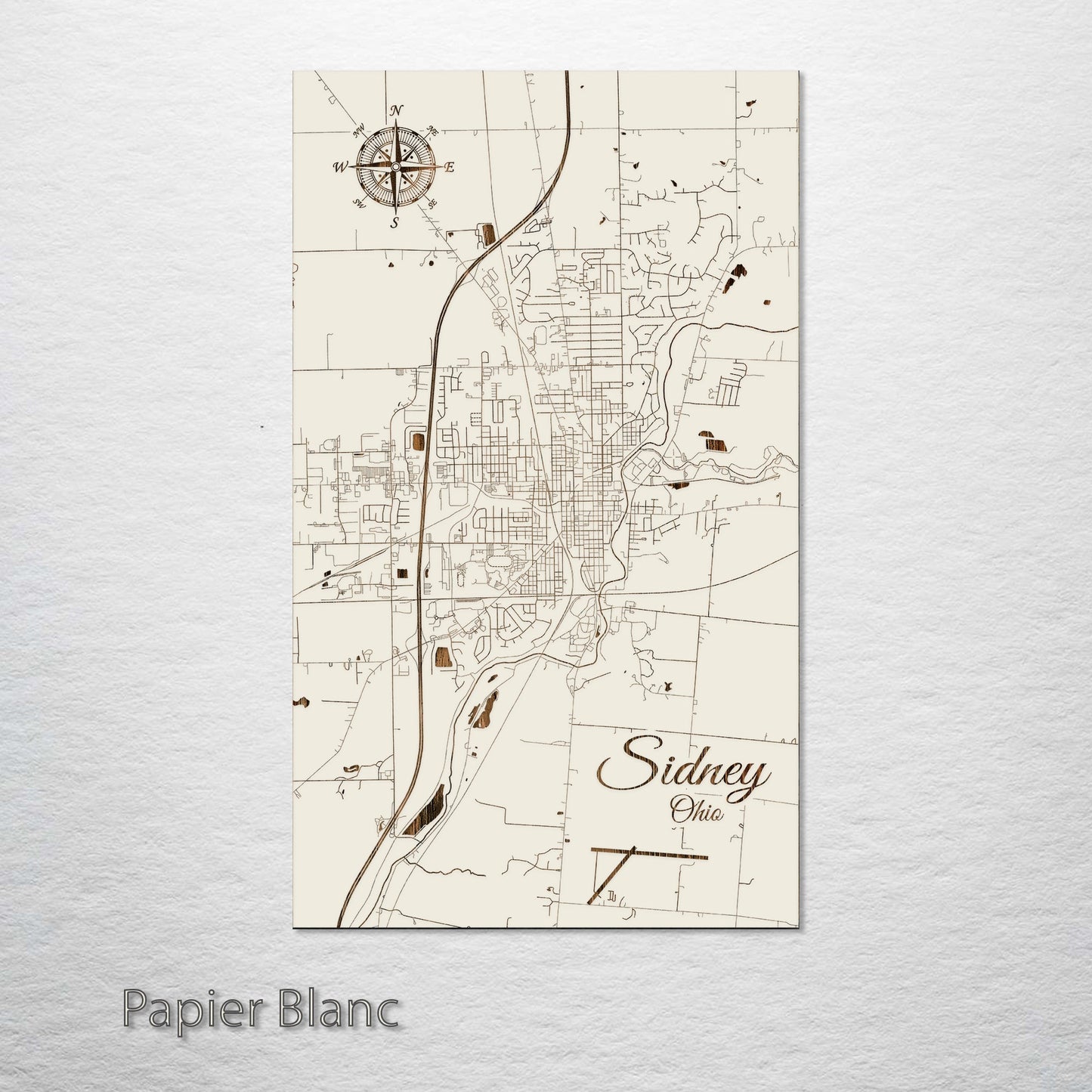 Sidney, Ohio Street Map