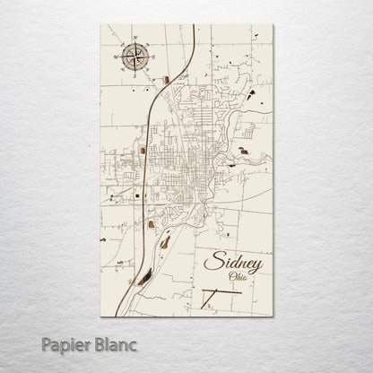 Sidney, Ohio Street Map