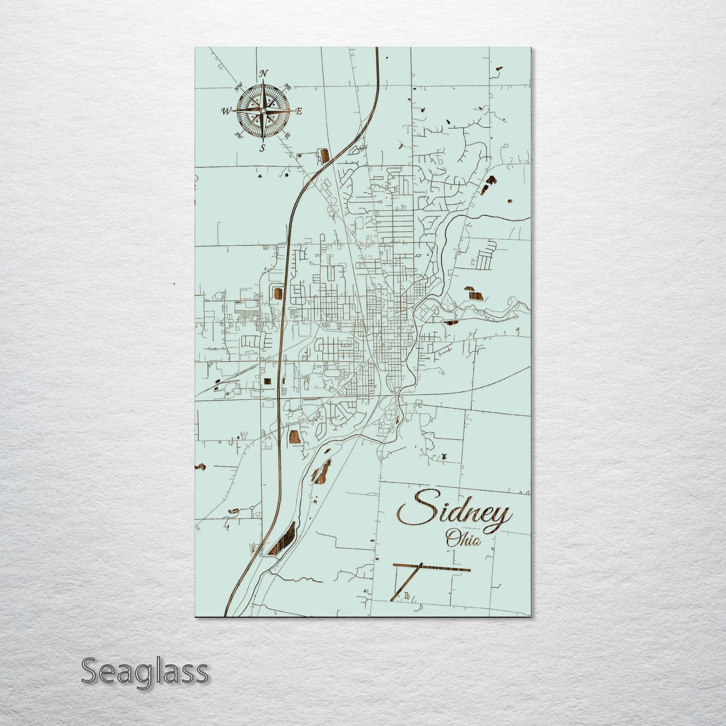 Sidney, Ohio Street Map